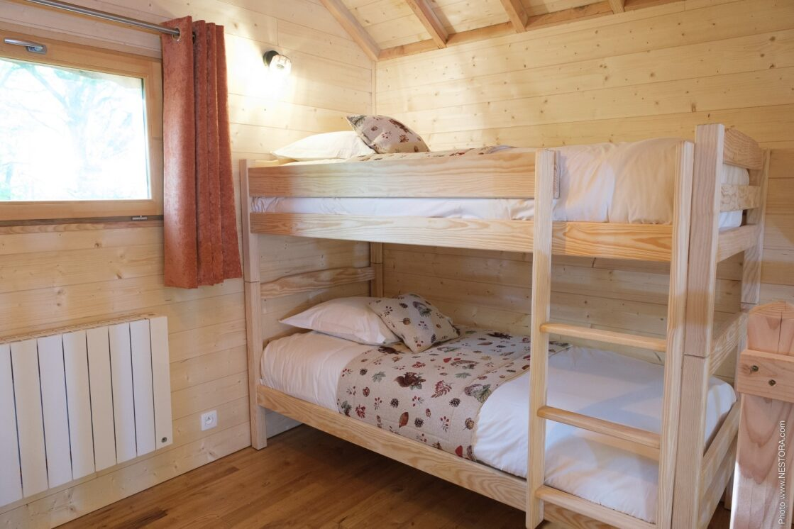 Cabanes des Blots séjour insolite proche Paris Cabane du Grand Chêne Chambre enfants