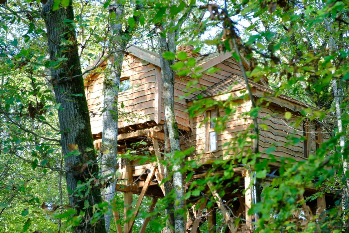 Cabanes des Blots séjour insolite proche Paris Cabane du Grand Chêne Extérieur 2
