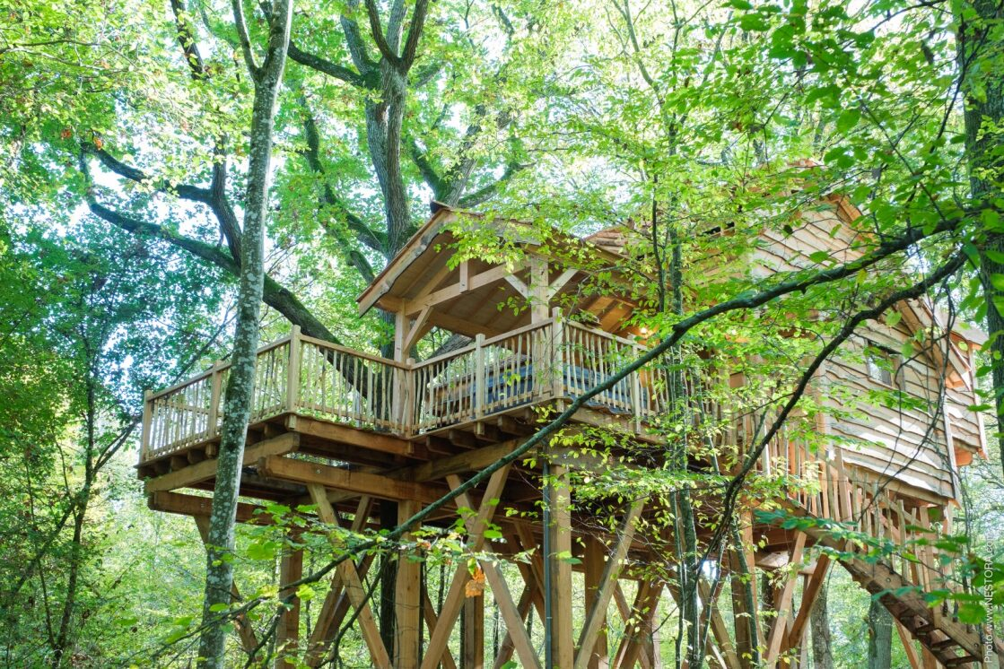 Cabanes des Blots séjour insolite proche Paris Cabane du Grand Chêne Extérieur 4